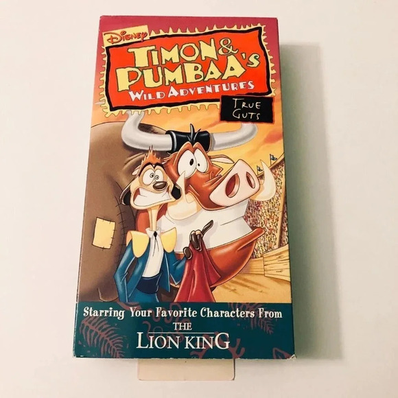 Timon & Pumbaas Wild Adventures VHS Lot Hangin With Baby and True Guts - Picture 3 of 16